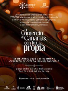 Concierto de finalización de la campaña: "El Comercio de Canarias con Luz Propia" @ Convento de San Francisco (Santa Cruz de La Palma)